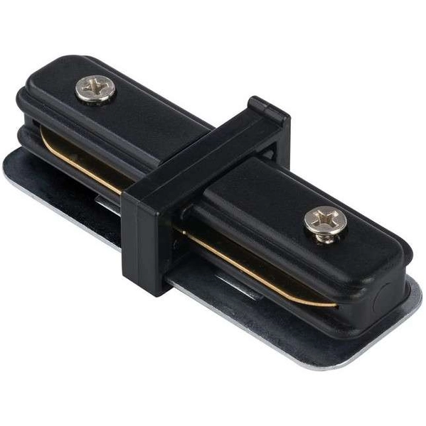 Wewnętrzny I-ŁĄCZNIK szynoprzewodu PROFILE STRAIGHT CONNECTOR 9453 Nowodvorski do 1-fazowej szyny natynkowej 230V czarny