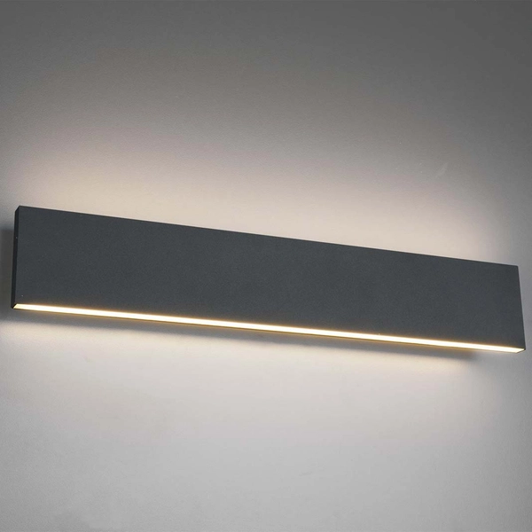 Nowoczesna lampa ścienna Concha 225174742 LED 18W 3000K grafitowa