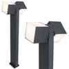 Stojąca lampa CUBA 7193801118 prostokątna LED 23W 3000K słupek IP54 szary