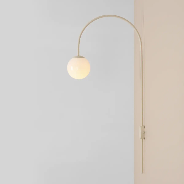 Ścienny kinkiet kulisty UNA 1116C9 skandynawski ball kula biała beżowa