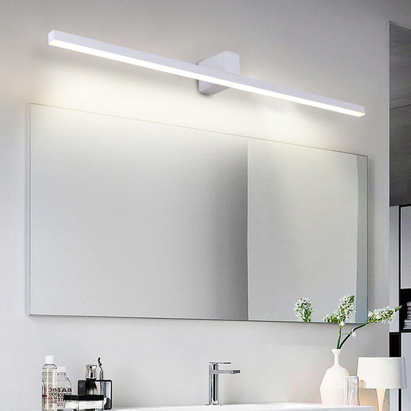 Łazienkowy kinkiet nad lustro Nevada LP-778/1W XXL WH LED 32W 4000K IP44 metalowy biały