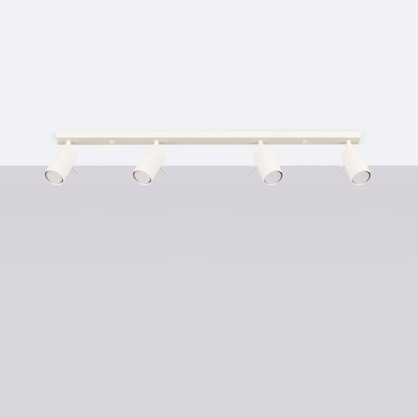 Lampa sufitowa na belce RING SL.1498 tuby regulowane beżowe