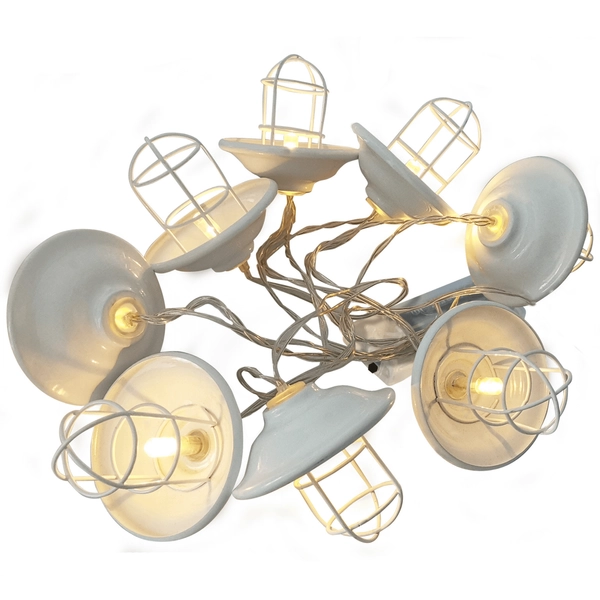 Dekoracyjny łańcuch na baterie do pokoju 10 LED 2,1m do pokoju ciepła