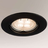Oczko LAMPA sufitowa TOKIO 3329 Shilo podtynkowa OPRAWA metalowy wpust ruchomy okrągły czarny