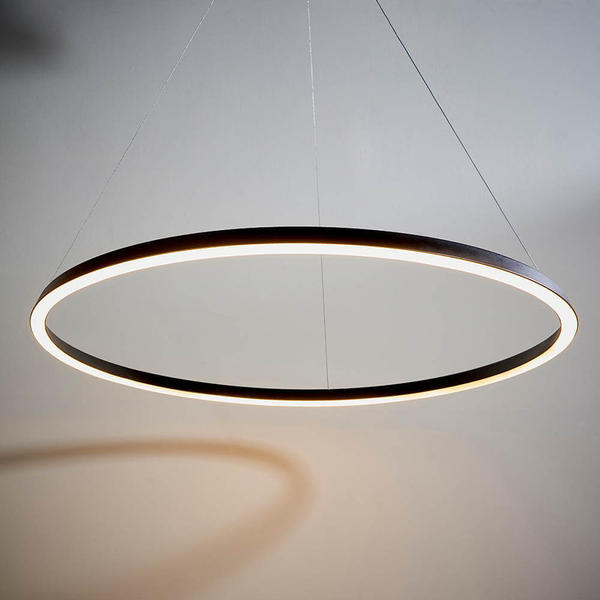 Wisząca lampa ring Staten 80628 LED 43,5W 3000K nad wyspę czarna