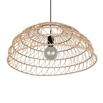 Salonowa lampa wisząca boho PAULETTE R36141026 czarny brązowy