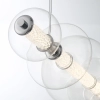 Kulista lampa wisząca Atomo QN-ATOMO-LP7-PC LED 46W 3000K srebrny