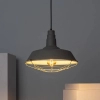 Lampa wisząca industrialna Patrone ABR-LSW-PAT na przedpokój metalowa szara