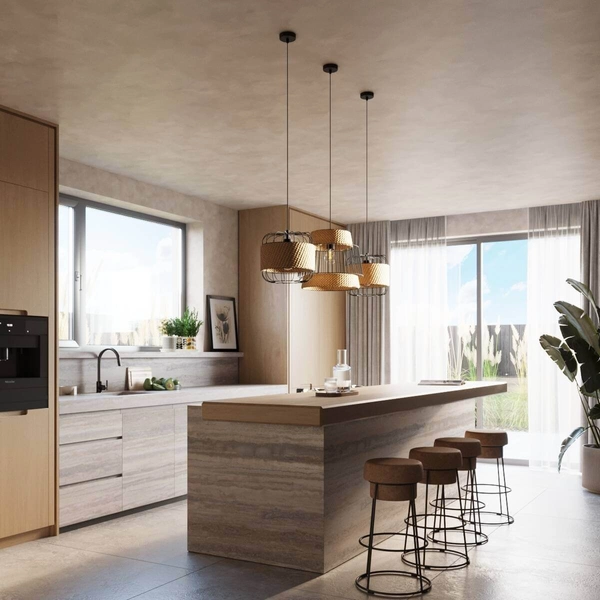 Druciana lampa wisząca Brilo SL.1253 boho metalowa czarna