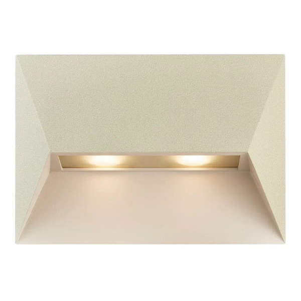 Metalowa lampa ścienna do ogrodu PONTIO 2218191008 IP54 piaskowy