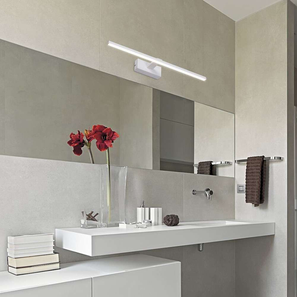 Kinkiet LAMPA ścienna ALBINA 1449 Rabalux klasyczna OPRAWA metalowa LED 12W 4000K galeryjka IP23 biała matowa