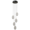 Wisząca lampa nad stół Alani PND-34375-5-BK LED 140W 3000K czarny złoty