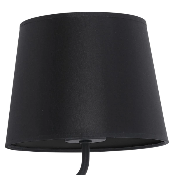 Kinkiet nad łóżko Maja 2537 TK Lighting z abażurem podwójny czarny