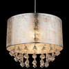 LAMPA wisząca AMY 15188H3 Globo abażurowa OPRAWA z kryształkami zwis glamour crystal srebrny przezroczysty