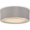 Abażurowy plafon Bergamo MOD613CL-04GR Maytoni okrągły chrom szary
