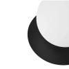 Minimalistyczna lampa na stół Borra B2A122P1 kula z wtyczką biały czarny