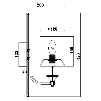 LAMPA ścienna VITTORIA H005WL-01BG Maytoni abażurowa OPRAWA kinkiet złoty