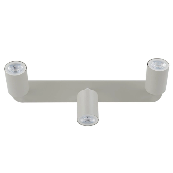 Potrójna lampa nasufitowa Livia 10240 reflektorki tubki beżowa