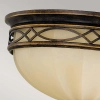 Plafon LAMPA sufitowa DRAWING ROOM FE-DRAWING-ROOM-FB Elstead FEISS klasyczna OPRAWA półokrągła natynkowa beżowa czarna