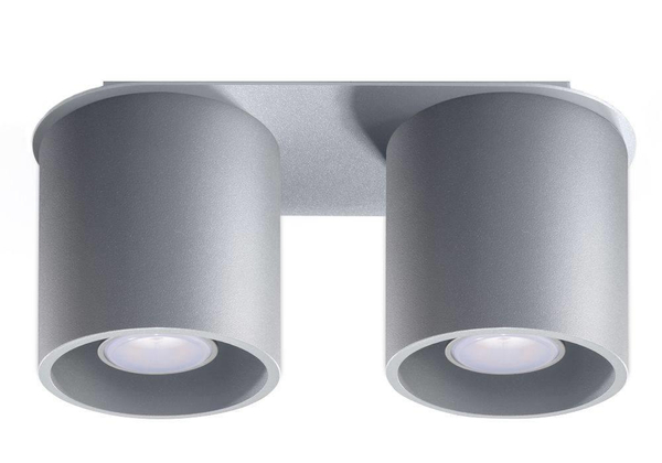 Downlight LAMPA sufitowa SL.0055 metalowa OPRAWA tuby szare