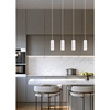 Lampa wisząca na belce VANTOS DL401312400 Trio tubki kuchenna biały