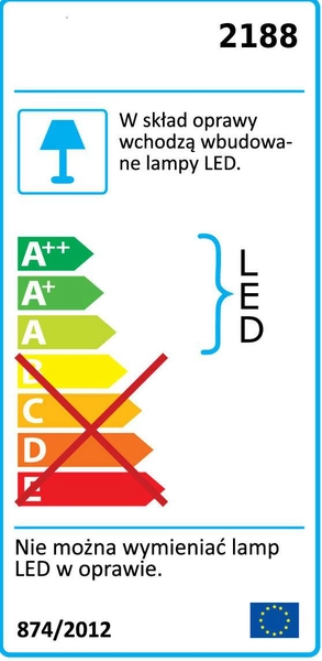LAMPA wisząca ANIELA 2188 Rabalux metalowa OPRAWA zwis LED 20W 4000K spirala chrom