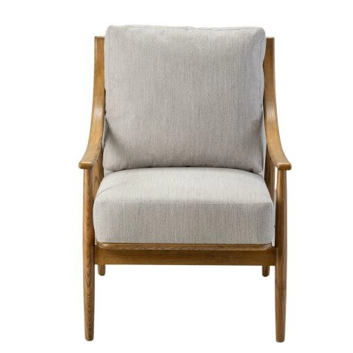 Wypoczynkowy fotel Reliant 5059413329623 biały drewniany