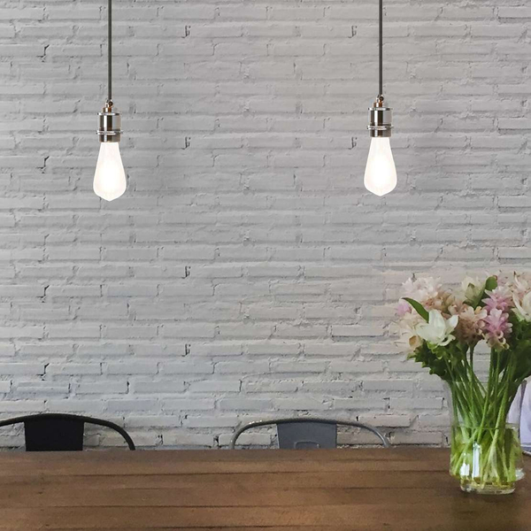 LAMPA wisząca FIXY 1411 Rabalux metalowa OPRAWKA na żarówkę zwis kabel chrom