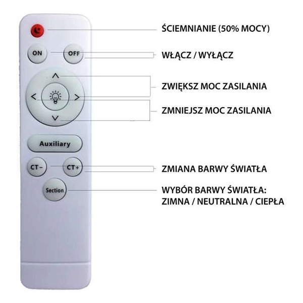 Plafon LAMPA sufitowa NAOMI ML6406 Milagro okrągła OPRAWA metalowa LED 24W 3000K - 6000K RGB gwiezdny efekt czarna