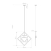 Lampa wisząca CARO SL.1757 drewniana czarna 1xE27 do kuchni