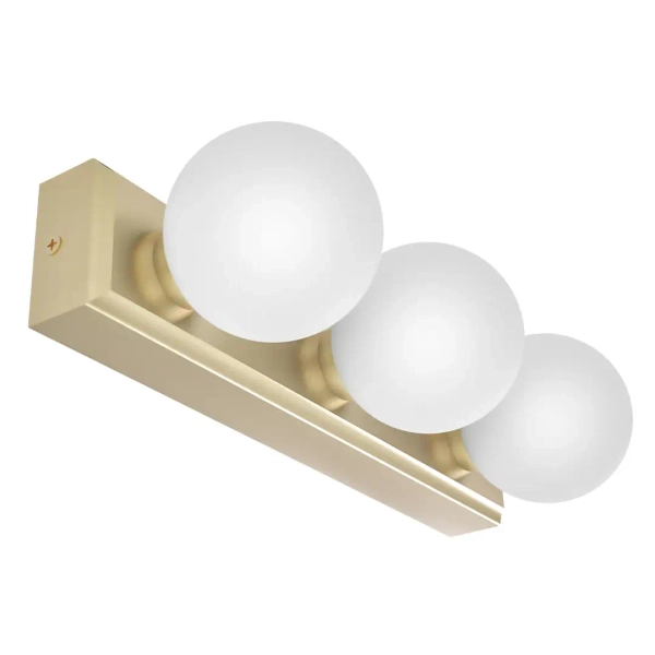Potrójna kula lampa ścienna Merino Parette Old Gold 30 OR85716 IP44 złoty