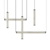 Nowoczesna lampa wisząca 25421 LED 93W 3000K biała czarna