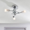 Sufitowa lampa szklana Havana 146-3CH chrom przezroczysty