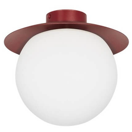Sufitowa lampa kulista Kuul KLC14000 minimalistyczna biała bordowa