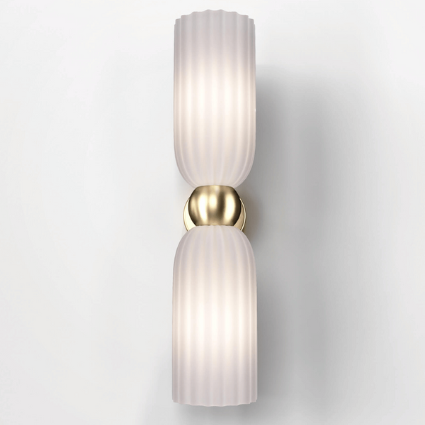 Lampa ścienna Antic MOD302WL-02W szklana złota biała