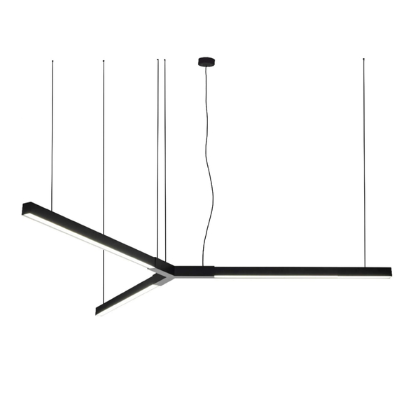 Sufitowa lampa metalowa Trikal 5225 LED 51W 3000K śmigło czarny