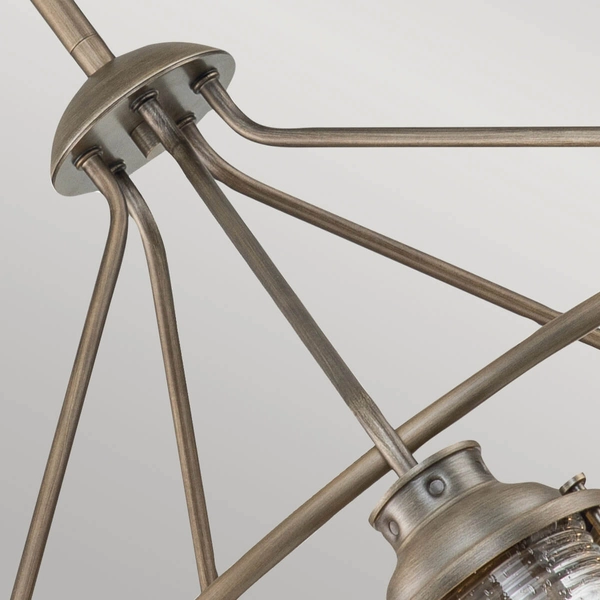 Lampa wisząca ogrodowa Ashland Bay KL-ASHLANDBAY-5P-BU Kichler IP44 brązowa