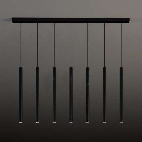 LAMPA wisząca YABU 5529 Shilo metalowa OPRAWA zwis LISTWA sufitowa sople tuby czarne