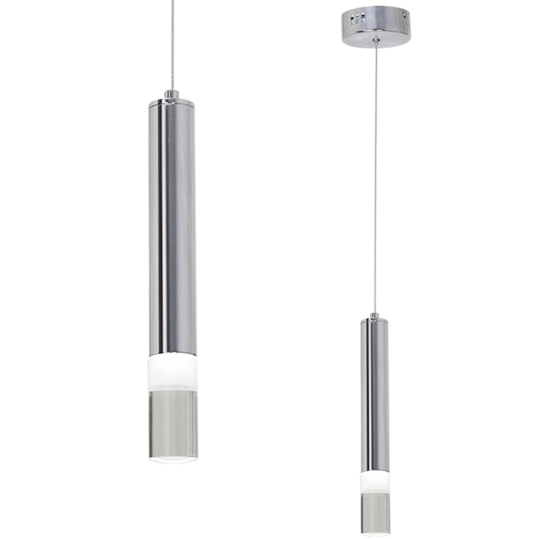 LAMPA wisząca ICE ML321 Milagro zwis OPRAWA tuba sopel LED 5W 4000K chrom