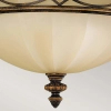 Plafon LAMPA sufitowa DRAWING ROOM FE-DRAWING-ROOM-FB Elstead FEISS klasyczna OPRAWA półokrągła natynkowa beżowa czarna