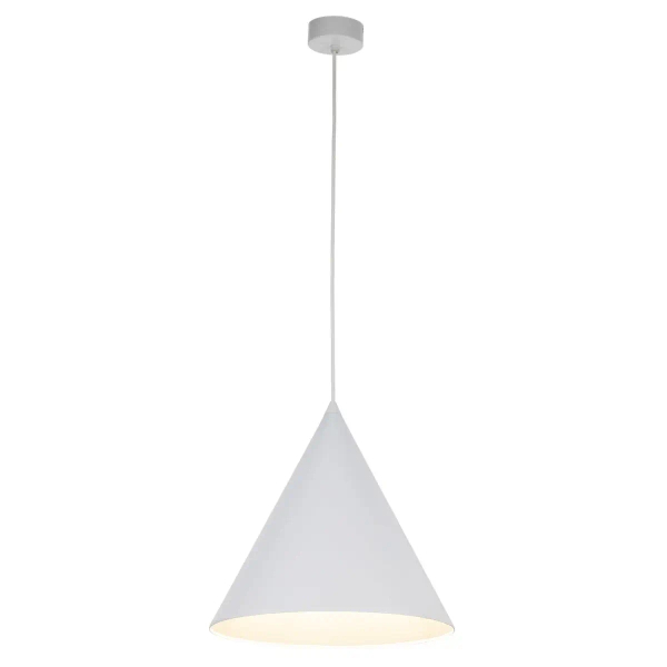 Lampa wisząca stożkowa CONO 10009 salonowa biały