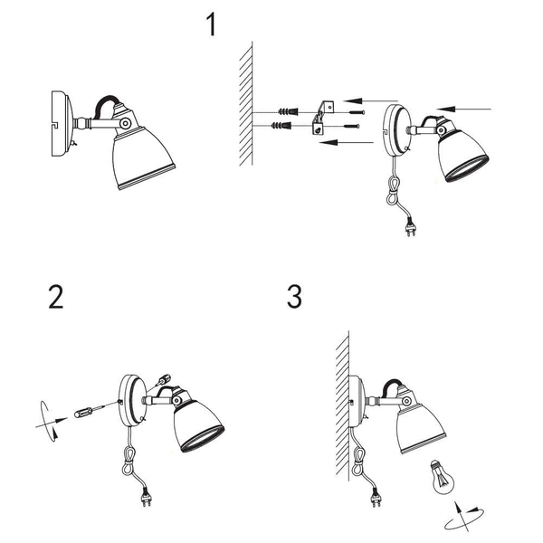Ścienna LAMPA retro FJALLBACKA 104048 Markslojd regulowana OPRAWA metalowy kinkiet patyna
