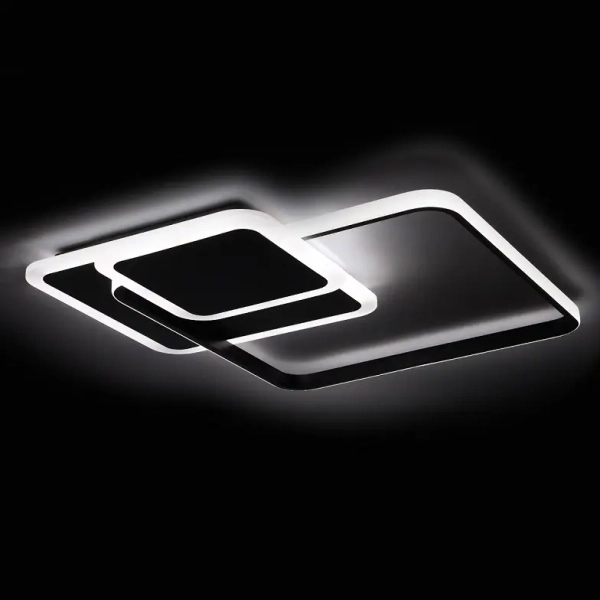 Dekoracyjna lampa sufitowa z pilotem 445 LED 72W 3000-6500K czarna