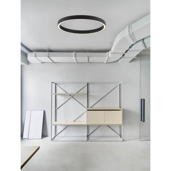 Plafon salonowy nad stół Milpa LE43279 LED 60W 3000K ściemniany czarny