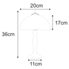 Elegancka lampa stołowa Papi K-G082166 brązowa zielona