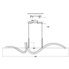 Wisząca lampa glamour RITZ ST-MD2405161 LED 50W 3000K złota