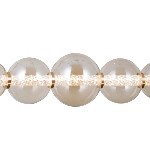 Lampa wisząca Butero PND-34359-5H-HBR-AMB LED 18W 3000K bursztynowa złota