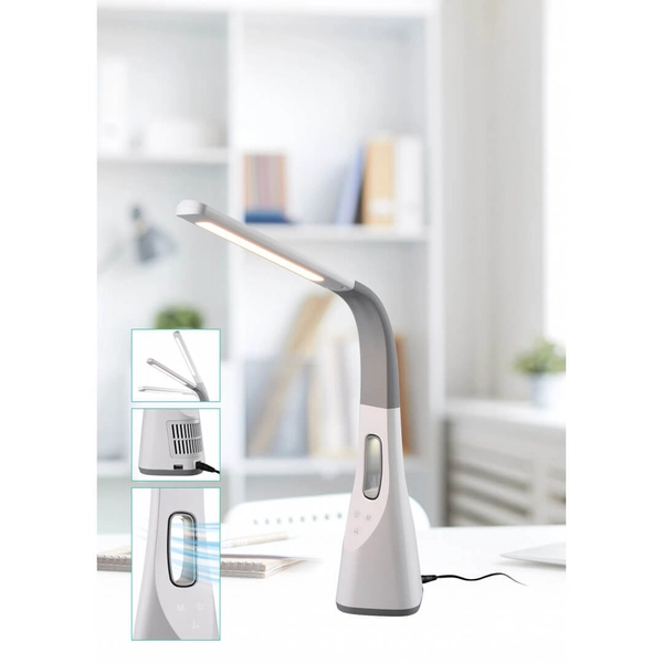 Biurkowa lampa dotykowa Vento R50381101 RL Light LED 5W 3000-5000K biała szara