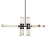 Żyrandol loftowy czarny bursztynowy QUADRO LED 36W 3000K RH115-12P amber
