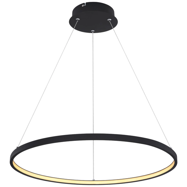 LAMPA wisząca RALPH 67192-29B Globo metalowa OPRAWA okrągła LED 29W 3000K zwis czarny